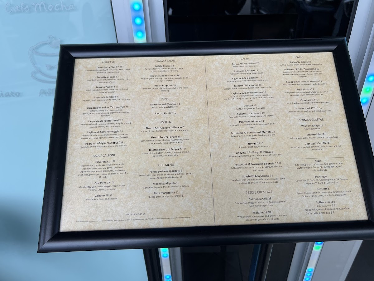 Menu - Ciao Ristorante photo 8